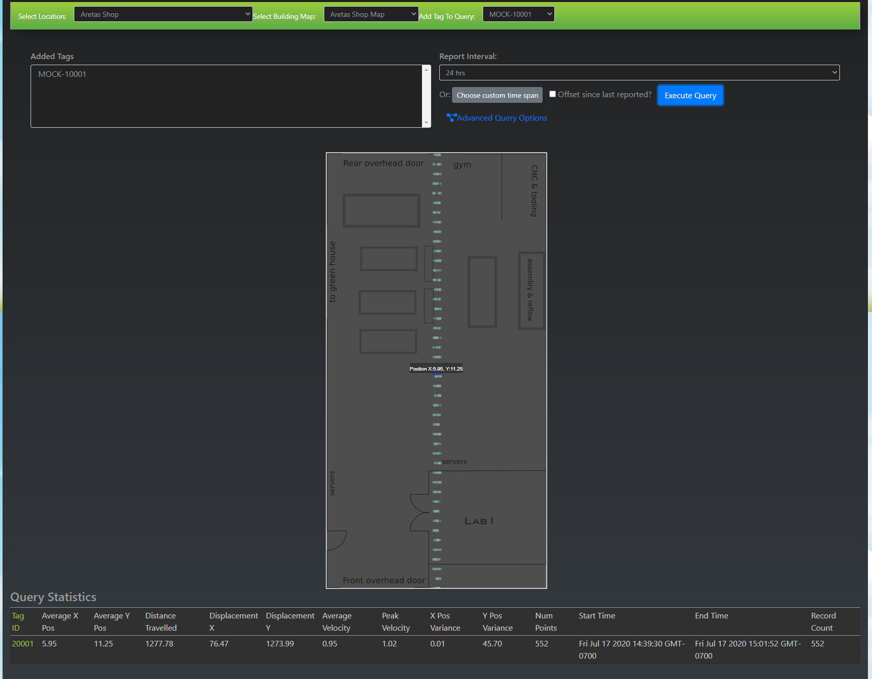 Point Cloud Persistence Interval 2000ms
