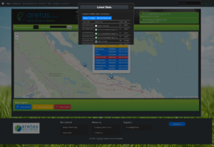 View sensors and statuses on a map